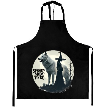Discover Spooky Mom To Be Baby Announcement Aprons
