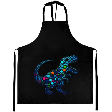 Discover Magical T Rex Dinosaur Dot Day Fun Aprons
