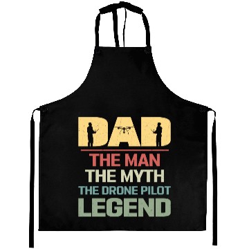 Discover Dad The Man The Drone Pilot Legend RC Flight Quadc Aprons
