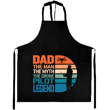 Discover Dad The Man The Drone Pilot Legend RC Flight Quadc Aprons