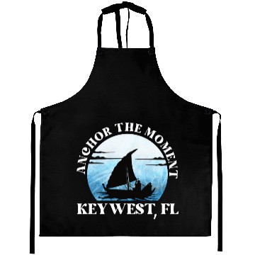 Discover Florida ANCHOR THE MOMENT KEY-WEST, FL Vintage Aprons