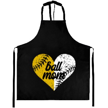 Discover Softball Mom Funny Mommy Mother's Day Aprons