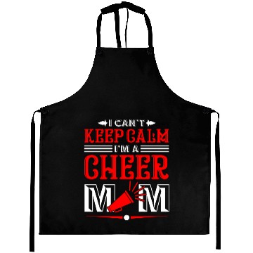 Discover Keep Calm Cheer Mom Cheerleading Mother's Day Aprons