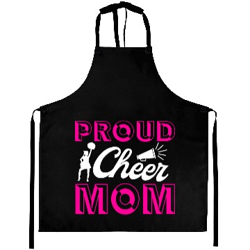 Discover Proud Cheer Mom Cheerleading Mommy Mother's Day Aprons