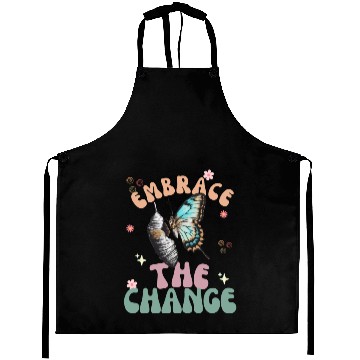 Discover cool embrace the change aesthetic Aprons design