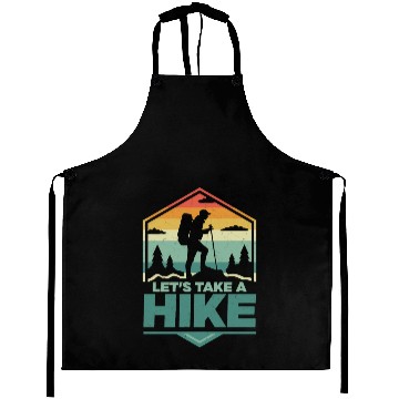 Discover Let's Take A Hike Hiking Hiker Aprons