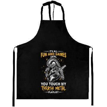 Discover Metalhead Art for Trash Metal Fan Aprons