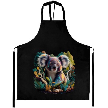 Discover Colorful Koala in the forest Aprons