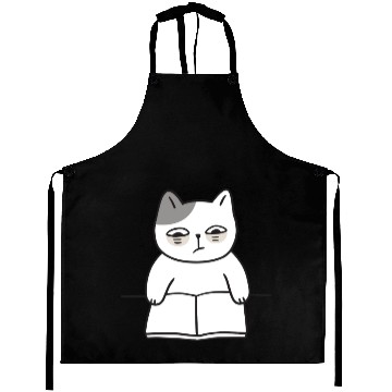 Discover Cuties - Cat Reading Book Aprons