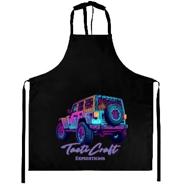 Discover Jeep rear view topographical Aprons
