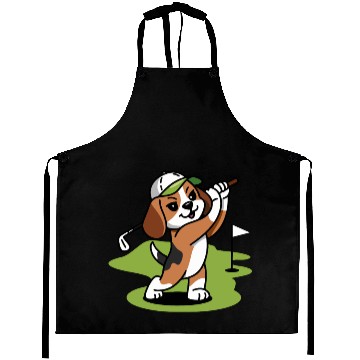 Discover beagle dog golf Aprons