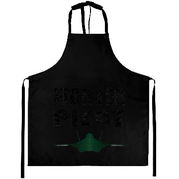 Discover Fighter Pilot Art Illustration Design Aprons