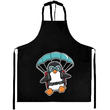 Discover Parachuting Penguin With Goggles Aprons