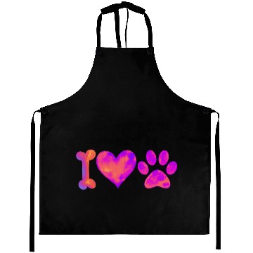 Discover I Love My Dog Aprons