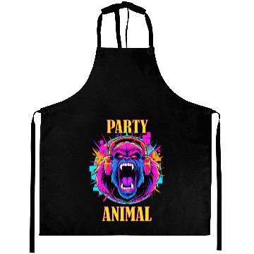 Discover Party Animal Gorilla Style - Aprons Design