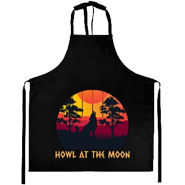 Discover Howling At The Moon Aprons