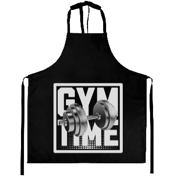 Discover 'Gym Time' Fitness Motivation GD Aprons