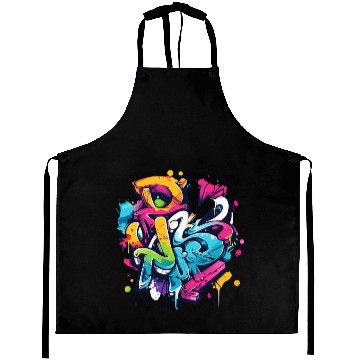 Discover cool winter graffiti Aprons