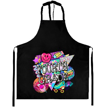 Discover 4th Grade 90s Back to School Grade School 90s Aprons