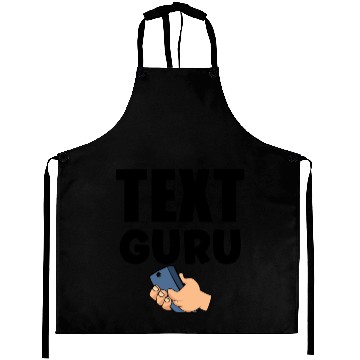 Discover Text Guru Text Gift V2, Typography Art, Aprons