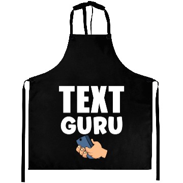 Discover Text Guru Text Gift V3, Typography Art, Aprons