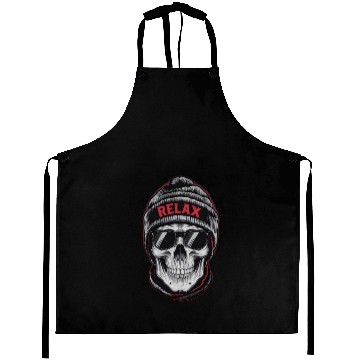 Discover Relax Skull Vibes Aprons
