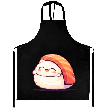 Discover Kawaii White Cat Salmon Nigiri Sushi Aprons