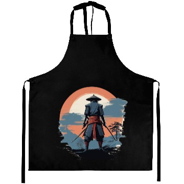 Discover Retro Samurai Aprons