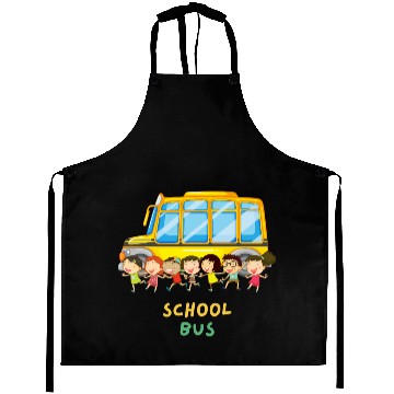Discover Cool School Bus Here I Come Back to School Driver Aprons