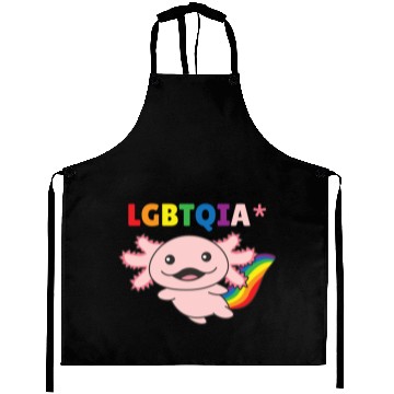 Discover Axolotl - Rainbow Flag LGBT Pride Aprons