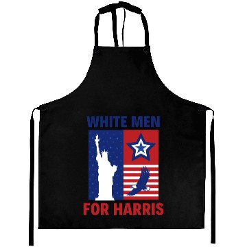 Discover White Men Dudes for Harris Kamala 2024 Election Aprons