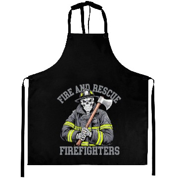 Discover Firefighter - Heroic Fire and Rescue Art Aprons