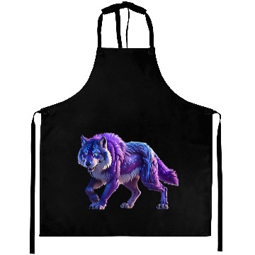Discover Neon Wolf Aprons
