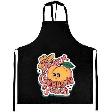 Discover Sweet as a Georgia Peach Sticker.t-shits Aprons