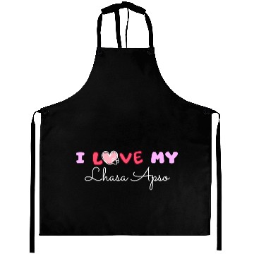Discover I Love My Lhasa Apso Aprons