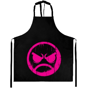 Discover Angry Cool Face Aprons