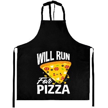 Discover Will Run For Pizza Funny Pizza Lovers Aprons