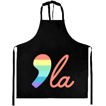 Discover Comma La Kamala Harris Rainbow Election 2024 Aprons