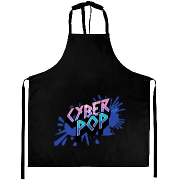 Discover Cyber Pop - Vibrant Y2K Streetwear Aesthetic Aprons