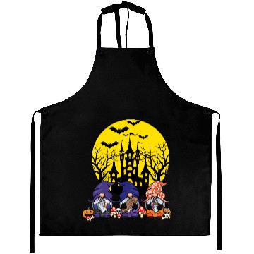 Discover Three Gnomes Cute Creepy Halloween Aprons