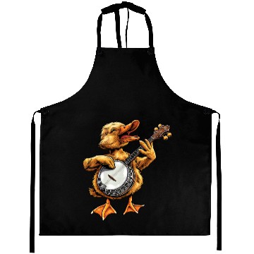 Discover Ducks Farm Animal Farmer Bluegrass Banjo Player Aprons