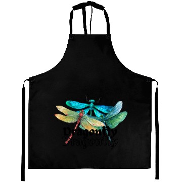 Discover Colorful Dragonflies - Dragonfly Design Aprons