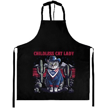 Discover Childless Cat Lady For Kamala Aprons