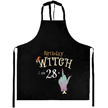 Discover Yes It's My Birthday - 29th Birthday Witch Funny Aprons