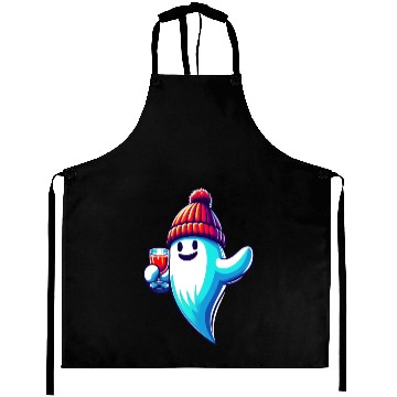 Discover Winter Ghost Cheers Aprons