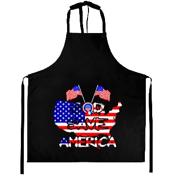 Discover god save america flags stars Aprons