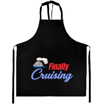 Discover Finally Cruising Cruise Ship Lover Sailing Aprons