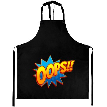 Discover Oops!! Retro Comic Pop Art Surprise Aprons