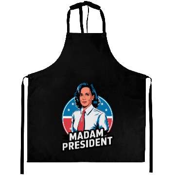 Discover Retro Kamala Madam President 2024 Aprons