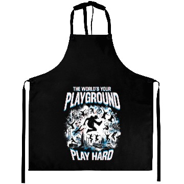 Discover Parkour The World's Your Playground Play Hard Aprons